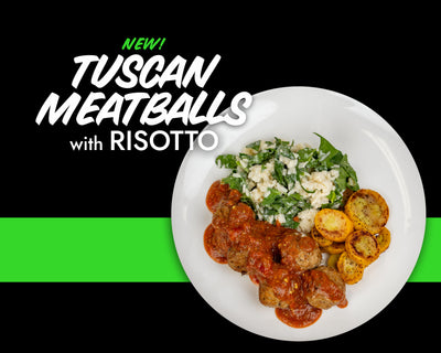 New Dish Alert: Tuscan Meatballs with Risotto