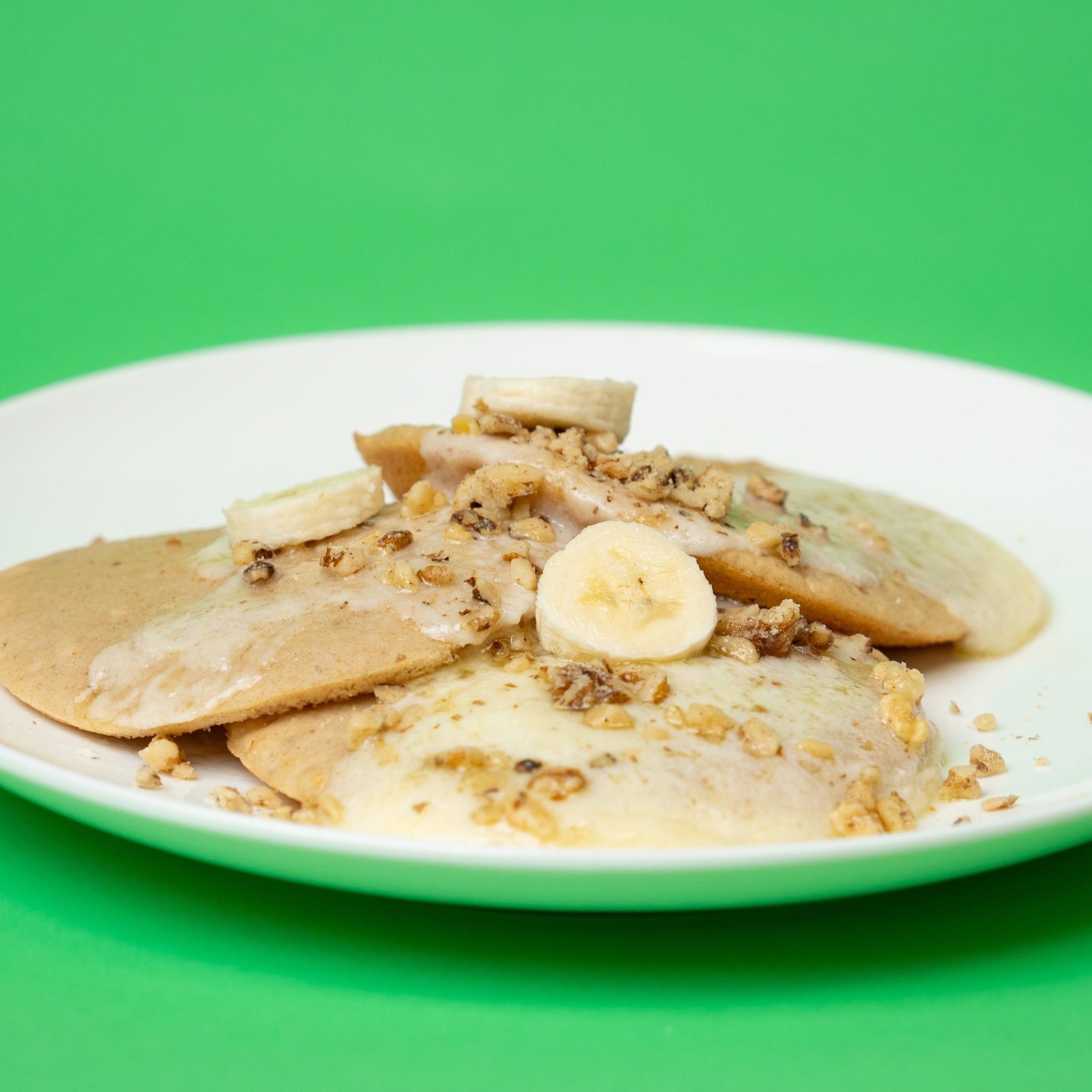 Banana Nut Protein Pancakes