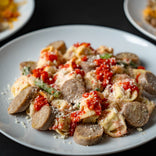 Coming Soon: Chicken Sausage Tortellini Alfredo