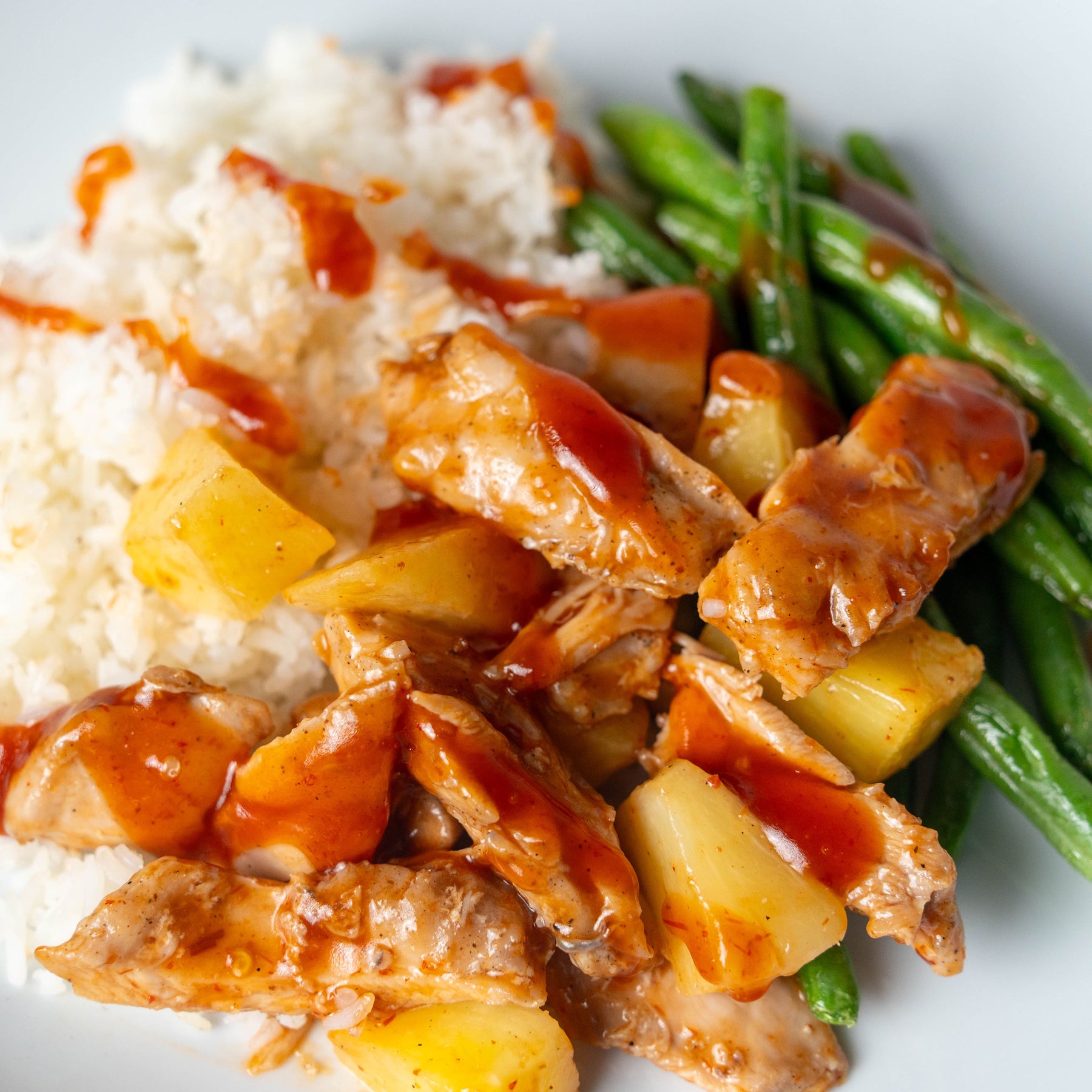 NEW! Hot Honey BBQ Pineapple Chicken