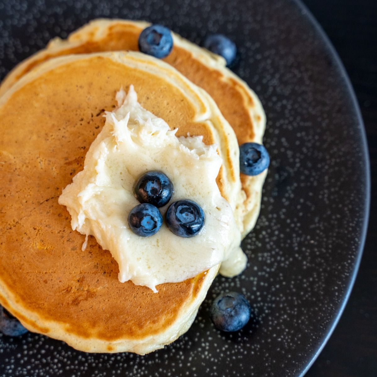 Blueberry Protein Pancakes