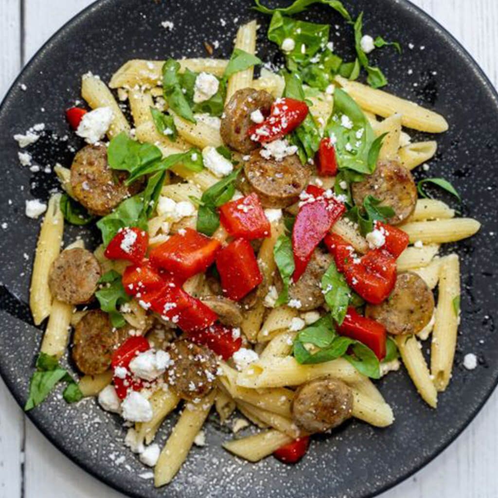 European Spinach & Feta Pasta